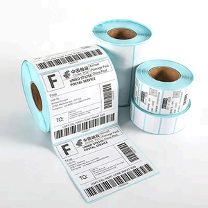 Rollo Rectangular Impermeable Autoadhesivo Personalizado, Hojas Adhesivas de Etiquetas de Papel con Impresión Térmica - Product Image 2