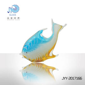 Nghệ thuật thổi cá <span class=keywords><strong>figurine</strong></span> handmade Murano Kính tác phẩm điêu khắc dễ thương Deco hoạt hình cá pha lê đại dương động vật Đồ trang trí - Product Image 2