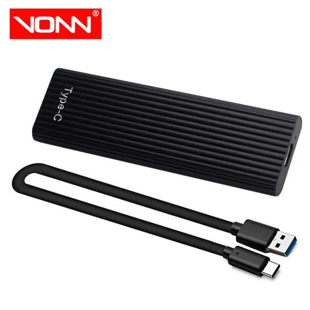 OEM Portable SSD USB 3.1 Aluminum Case NGFF NVME M.2 to 2T Solid State Drives HDD Enclosure for PC Laptop 2230 2242 2260 2280