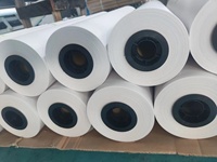 Rollos de papel plotter azul y blanco de buena calidad, tamaño personalizable para materiales de impresión de ingeniería CAD