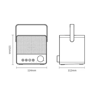 Humidificador De aire inalámbrico De alta calidad Fire 4000Mah ruido blanco altavoz Bluetooth 7 colores difusor De perfume