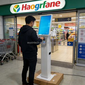 Kiosque publicitaire pliable WUXIN avec écran anti-reflet, <span class=keywords><strong>Windows</strong></span> <span class=keywords><strong>10</strong></span>, boîtier métallique, kiosque en libre-service pour centre commercial - Product Image 6