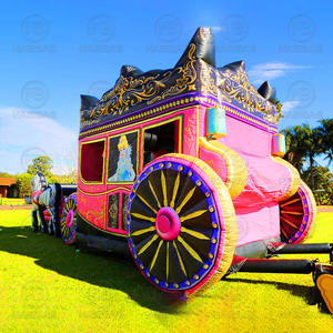 Combo <span class=keywords><strong>de</strong></span> carruaje <span class=keywords><strong>de</strong></span> caballos <span class=keywords><strong>de</strong></span> <span class=keywords><strong>Cenicienta</strong></span>, <span class=keywords><strong>Castillo</strong></span> <span class=keywords><strong>de</strong></span> salto, gorila inflable, casa <span class=keywords><strong>de</strong></span> rebote <span class=keywords><strong>de</strong></span> <span class=keywords><strong>princesa</strong></span> Rosa grande con tobogán para fiesta <span class=keywords><strong>de</strong></span> niñas - Product Image 5