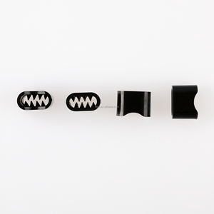 Attache de sécurité pour bracelet à glissière unidirectionnelle, boutons-pression non réutilisables, attaches rapides jetables, anneaux en plastique cylindriques à barbelures personnalisés - Product Image 2