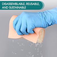 Almohadilla de Práctica de Inyección de Silicona con Simulación de Piel Humana para Enfermeras, Modelo de Almohadilla de Entrenamiento de Inyección IV, Almohadillas de Práctica Médica para Sutura