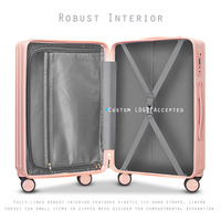 OEM ODM Haute Qualité 100% ABS+PC Valise Rigide à Roulettes Bagage Portable Vente Chaude Sacs de Voyage Vintage pour Femmes Bagages
