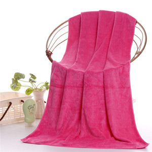 Toalla de Baño de Microfibra de Alta Calidad, Color Sólido, Coral y para la Cara, Súper Absorbente, de Gran Tamaño, para Uso Doméstico - Product Image 3