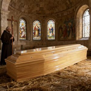 Оптовая продажа новых материалов для погребальных гробов, роскошных гробов, деревянных гробов и гробов в 2025 - Product Image 5