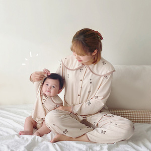 Combinaison en tricot <span class=keywords><strong>pour</strong></span> bébé unisexe Hongbo, printemps <span class=keywords><strong>2023</strong></span>, coton, manches longues, fermeture éclair à la cheville, col Peter Pan - Product Image 3