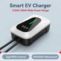 Station de recharge pour véhicules électriques domestiques et commerciaux monophasée 7 kW avec double protection étanche IP55 IP65, chargeur EV 7 kW Type 2