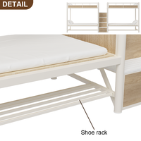 Lit superposé en métal double couche de taille XL pour enfants, idéal pour les chambres d'étudiants, fabriqué en usine au Guangdong
