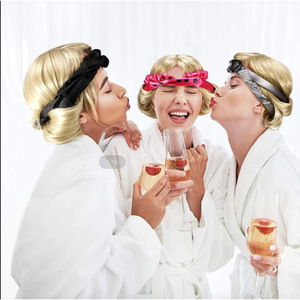 Chouchous en soie pour femmes, élastiques à cheveux en satin pour dormir et usage quotidien, couleurs unies, imprimé léopard, rouge, noir, rose, bleu, marron - Product Image 2