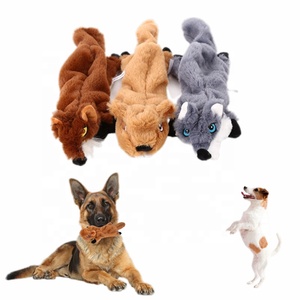 Giocattoli di peluche per <span class=keywords><strong>cani</strong></span> striduli senza ripieno forme di <span class=keywords><strong>agnello</strong></span>, lupo, volpe e scoiattolo, giocattoli per animali domestici resistenti alla masticazione per cuccioli - Product Image 2