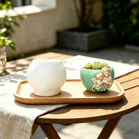 Moule en silicone platine Cœur Sacré Ange pour pot de fleurs, compatible avec des motifs personnalisés pour la fabrication artisanale de résine et de plâtre DIY