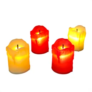 Wholesale Top Pick Led Flameless Electric Velas Battery Operated Electronic Plastic Rechargeable Tea Light candle