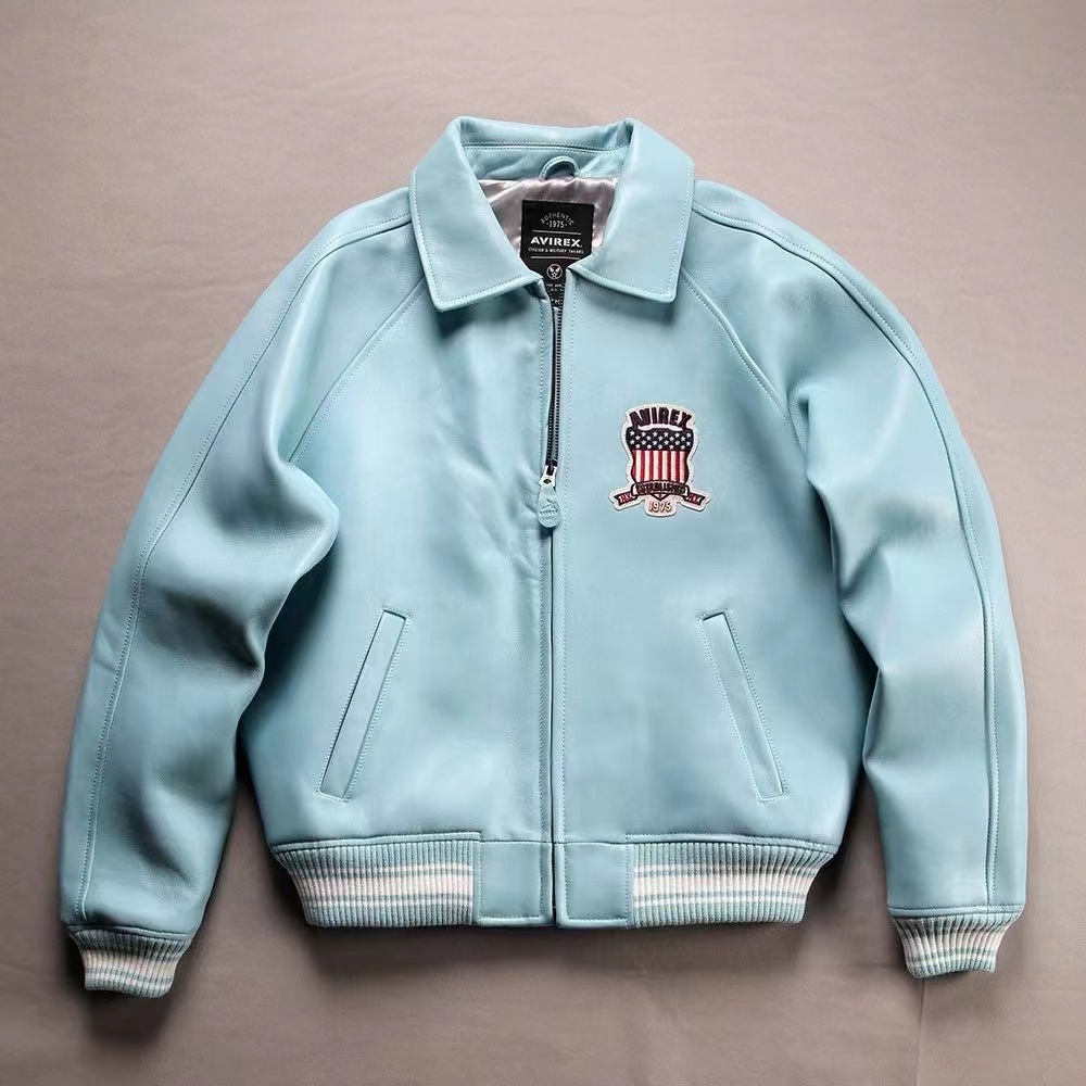Avirex Plus-Size Authentic Casual Sport Genuine Leather Jackets