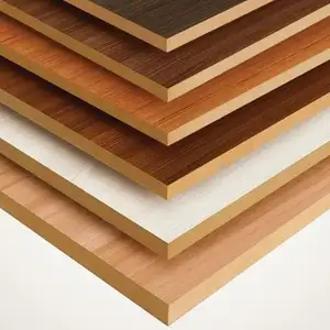 4x8英尺橱柜层木材三聚氰胺紫外中密度纤维板木纹三聚氰胺单板彩色胶合板价格