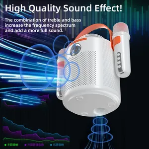 Y11 Portable Party Speaker with Wireless Microphone Outdoor <strong>Karaoke</strong> <strong>Mixer</strong> Blue Tooth Speakers with Atmosphere LED Light - Product Image 5
