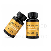 Capsules de bronzage sans soleil SUNLESS TAN, 60 unités, avec astaxanthine et lycopène, pour un teint sain, complément alimentaire