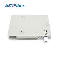 Boîtier de terminaison en fibre optique métallique pour mur intérieur, 8 ports SC