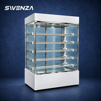 Vitrine Réfrigérée Commerciale Verticale pour Gâteaux, Pâtisseries et Desserts, Multi-étagères, en Verre, pour Boulangerie et Café