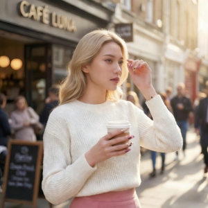 <span class=keywords><strong>Ongles</strong></span> à presser en acrylique faits main, incrustés, rose français, gris argenté, forme carrée/amande, application au doigt, 10 pièces - Product Image 5