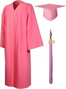 Togas de Graduación de Alta Gama para Estudiantes de Licenciatura, Maestría y Doctorado, Unisex, Estilo Liso Teñido, Directo de Fábrica - Product Image 3