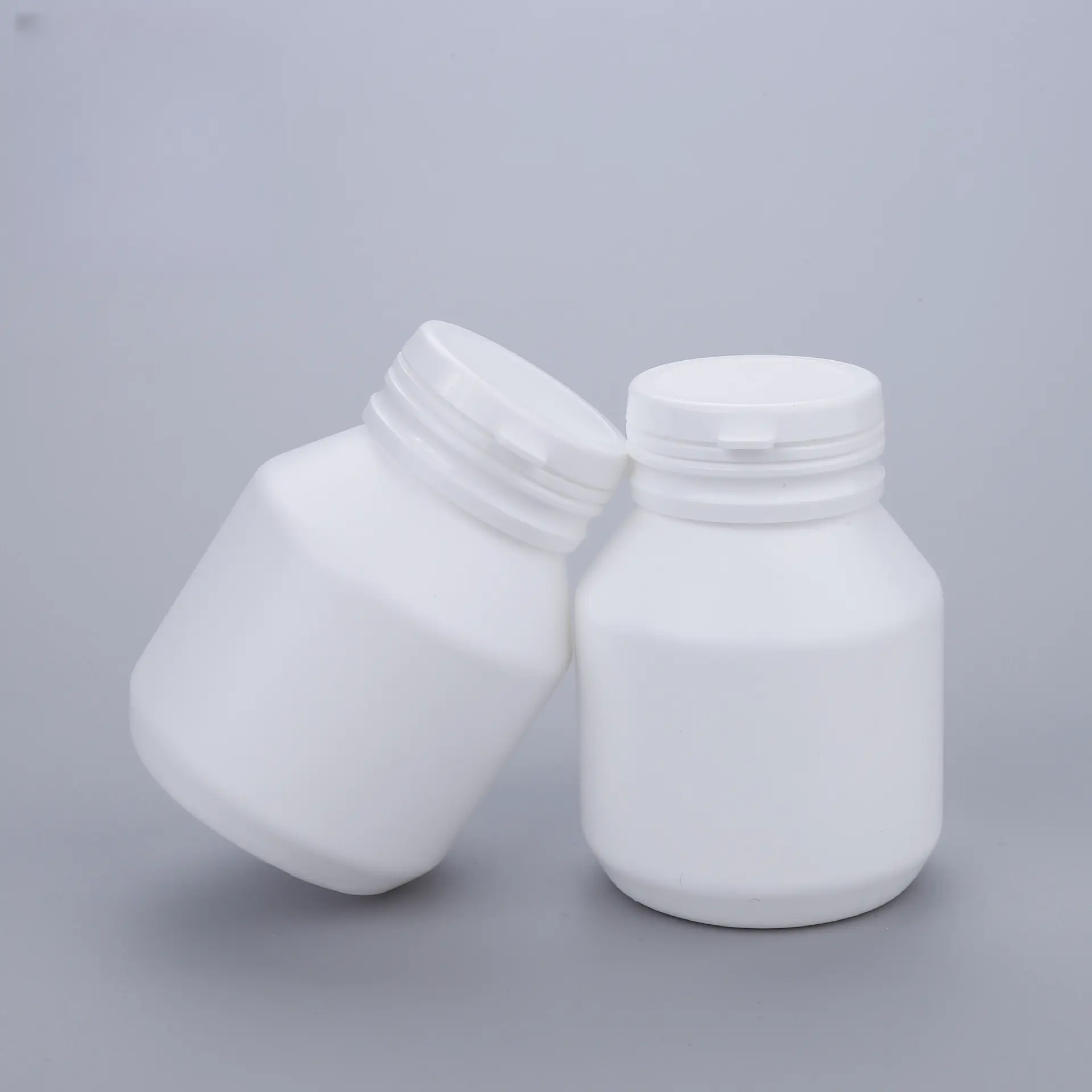 150ml Large Capacity Health Product Bottle HDPE Plastic Xylitol Tear Cap Slanted Shoulder Capsule Bottle