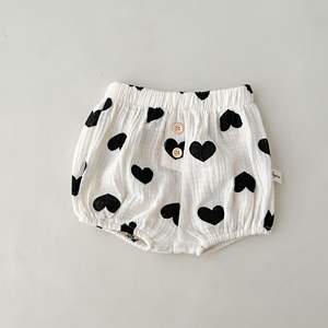 Pantalones Cortos de Algodón para Bebé, Estilo Coreano, Estampado Divertido, Tendencia de Verano, Unisex, Holgados - Product Image 3