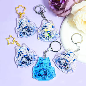 Juno креативный двухсторонний акриловый брелок с принтом, лазерная резка, аниме, голографический Радужный Блеск, эпоксидный Шарм для сумки - Product Image 2