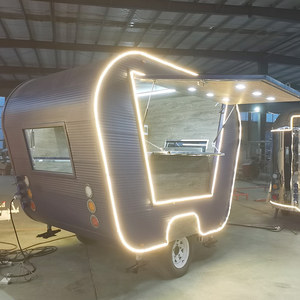 Completamente attrezzato food truck espresso kiosk mini coffee cart van trailer vintage caravan cafe - Product Image 2