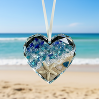 Attrape-soleil rond en verre de mer, romantique, réutilisable, non toxique, pour usage intérieur, décoration de la maison