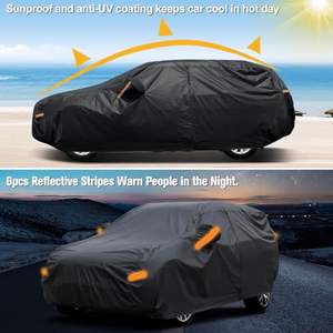 Çin Üretici Özel Logolu Araba Örtüsü Su Geçirmez Her Hava Koşuluna Uygun Oxford Tam Açık Hava Araba Örtüsü - Product Image 3