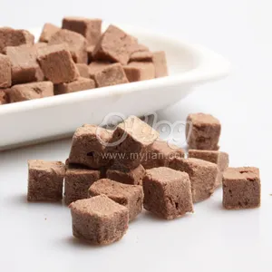 Freeze dried Beef liver cubes dehydrated dog training treats freeze dried dog treats OEM service