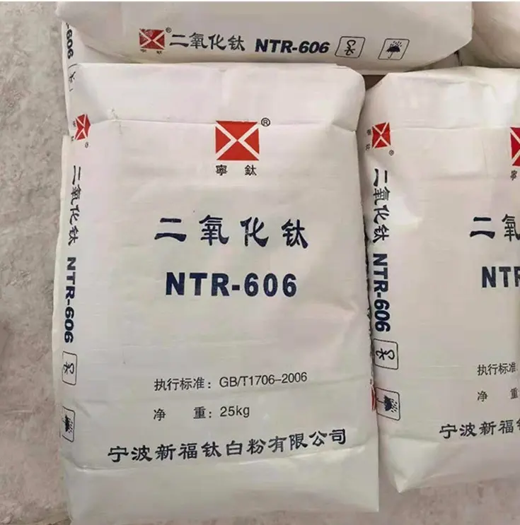 Ningbo xinfu टाइटेनियम डाइऑक्साइड ntr 606 अच्छा टाइटेनियम डाइऑक्साइड