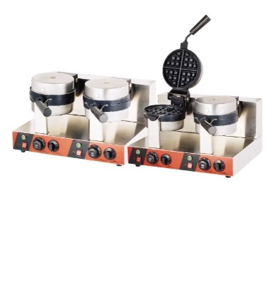 Commercial Professional Smokeless Electric Ice Cream Toast Waffle Maker Gelato Panini Press Grill UFO Burger Maker Machine