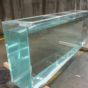 Carro armato di pesce grande dell'acquario acrilico di rettangolo ecologico di prezzi bassi di dimensione su misura - Product Image 5