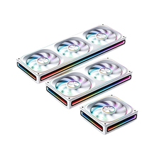 Ventilateur de boîtier PC 3-en-1 ARGB Lian Li 120mm*3 PWM à roulement fluide 16dBA avec bande RGB latérale à effet miroir infini pour châssis de bureau gaming