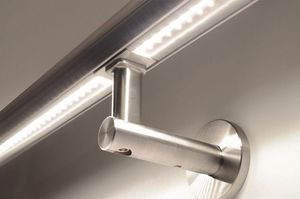 Rampe d'escalier murale en acier inoxydable 304 avec <span class=keywords><strong>LED</strong></span>, lumineuse et antidérapante, pour couloir d'hôtel et escalier - Product Image 5