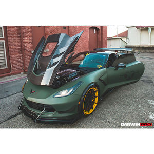 DarwinPRO BLACK SAILS Style Capot de capot transparent en fibre de carbone de qualité B disponible pour Corvette C7 Z06 - Product Image 2