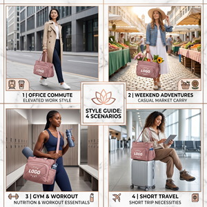 <span class=keywords><strong>Sac</strong></span> à déjeuner <span class=keywords><strong>isotherme</strong></span> matelassé personnalisé de grande taille pour femmes, en toile, avec plusieurs poches, glacière <span class=keywords><strong>isotherme</strong></span> pour le stockage des aliments - Product Image 3