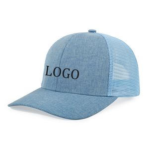 Gorras Trucker Richardson 112 Personalizadas con Logotipo, Color Gris Jaspeado, Malla, Cierre a Presión, Unisex, Bordado con Parches, Gorras de Moda para Verano - Product Image 1