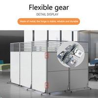 Cloison de séparation mobile moderne en MDF pliable pour bureau, salon, entrepôt, villa