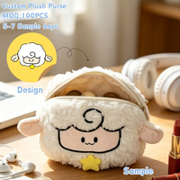 Porte-monnaie en peluche, jouets animaux en peluche, porte-clés en peluche en gros, porte-clés en peluche personnalisés, jouets porte-clés en peluche sur mesure