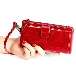 Andong Leather New Fashion Long Wallet <b>Purse</b> for Women Genuine Cow Leather Casual Clutch Bag Multi-Card Position <b>Phone</b> Bag - Product Image 1