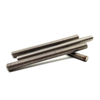 Vis à tête cylindrique à filetage complet JM Hardware DIN975 en acier au carbone zingué, tige filetée M6-M36