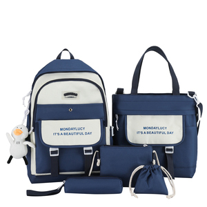 Bộ 5 Chiếc Túi Đeo Lưng Đi Học Thời Trang Bán Chạy Bộ Ba Lô Đi Học Du Lịch Cho Bé Gái - Product Image 4