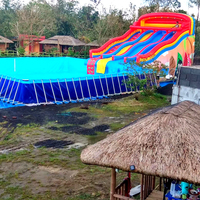 Prix de la piscine hors sol Piscines ovales ou rectangulaires à cadre en acier pour enfants et adultes avec pompe filtrante et échelle