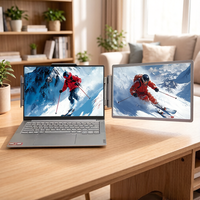 Moniteur portable à écran simple/double 15,4'' 15,6'' 17,3'' USB-C, deuxième écran externe, extension d'écran pour ordinateur portable, pour le bureau