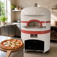 Four à pizza rotatif commercial haute température personnalisé, mosaïque, gaz/électrique/à bois, pour la restauration, les hôtels, les boulangeries